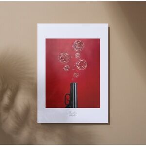 'Bubble Gun' Limited-edition poster print wall art 24 x 36 inches